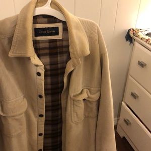 Corduroy button up oversized jacket